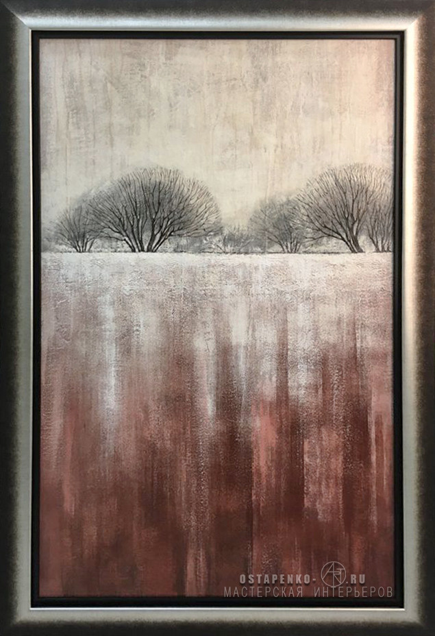 November, Acrylic painting on Panel, Size 90x60 cm (unframed), ready to hang, 