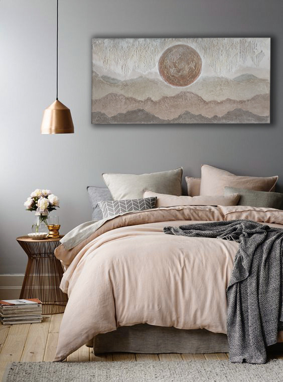 Northern Lights, Acrylic painting on canvas, Size 100 x 50 cm (unframed), ready for hanging, 