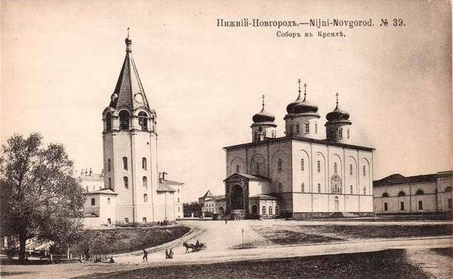 Старая фотография собора в Кремле