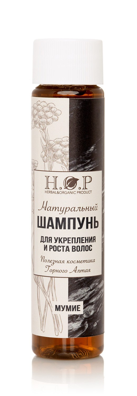 Шампунь с Мумие в коричневом флаконе | Фото для карточки Ozon
