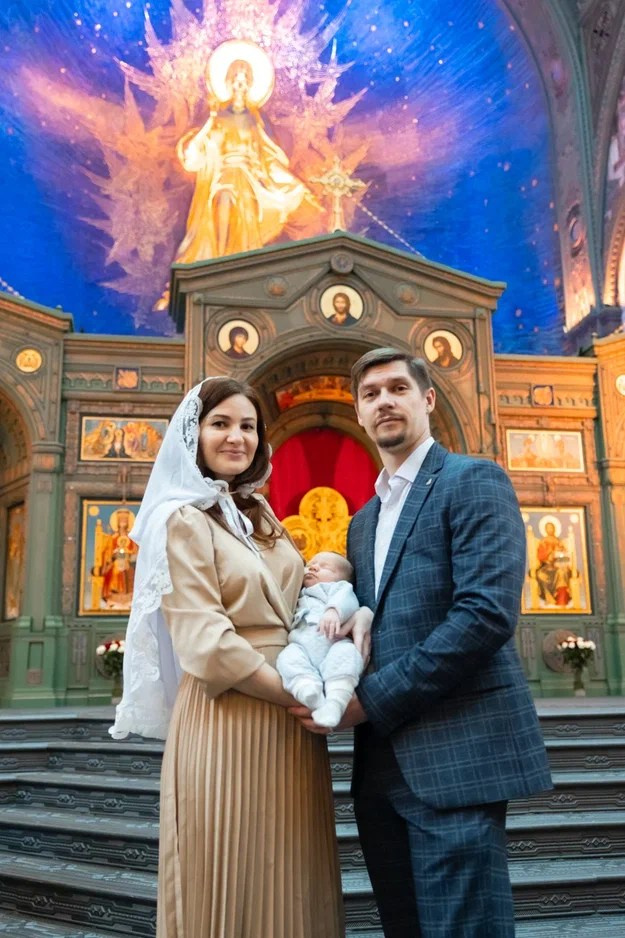 Крещение мл.Леонида. Семейный фотограф и фотограф на Крещение, Венчание в Москве и Подмосковье Людмила Клюева