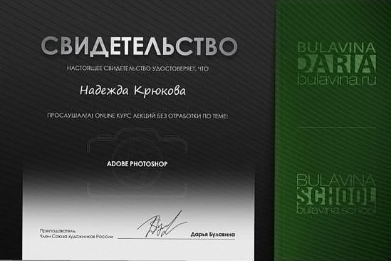 Дипломы. Семейный и детский фотограф в Москве и МО Крюкова Надежда