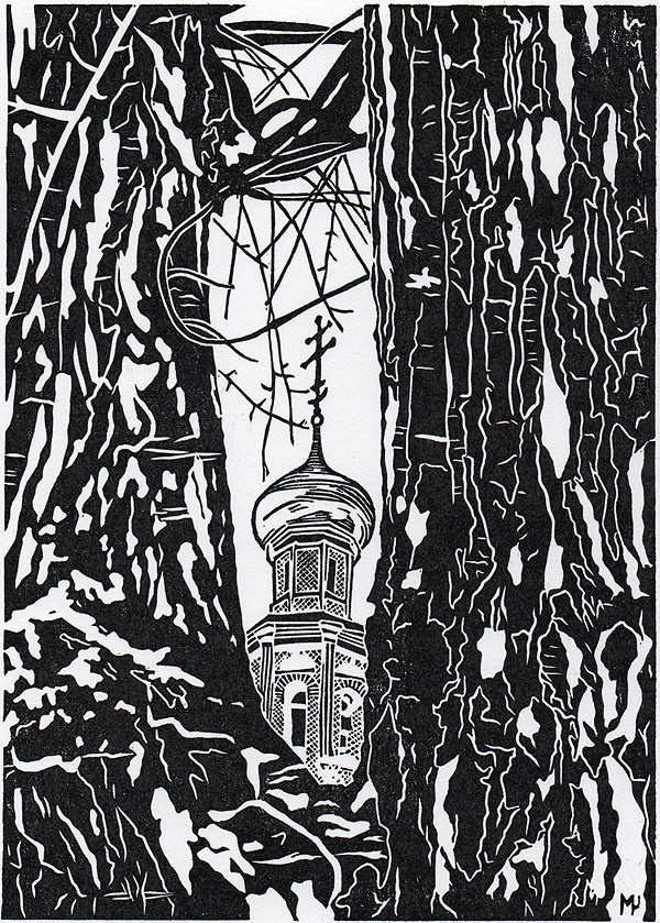 Авторская линогравюра на бумаге Ватман Гознак.
