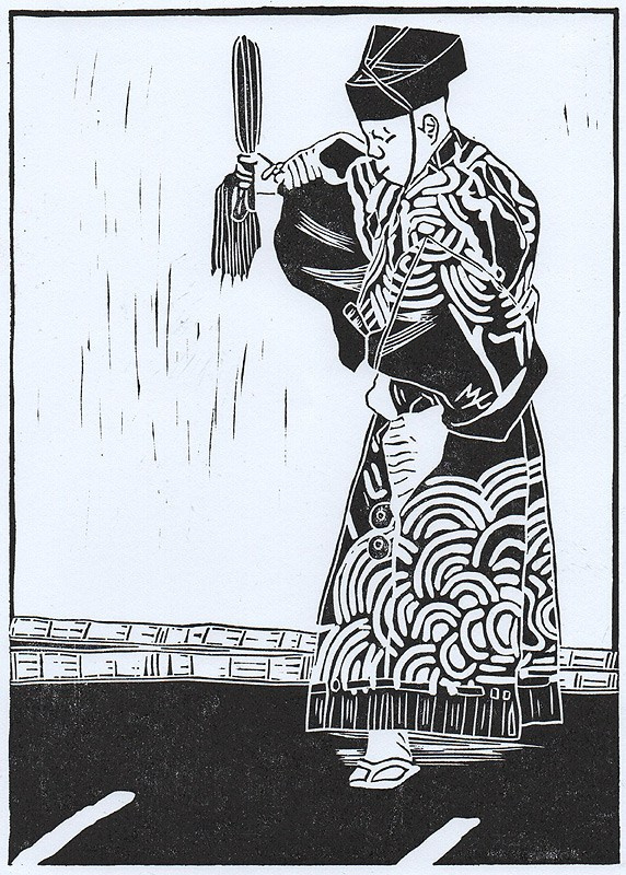 Серия линогравюр Grand Sumo Highlights  по мотивам турниров сумо. Авторская линогравюра, ручная печать на бумаге Ватман Гознак. 大相撲