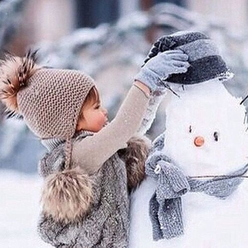 Со снеговиком. Семейный и свадебный фотограф в Минске Юлия Грин
