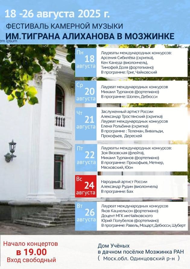 Афиши. Арсения Сибилёва | скрипка