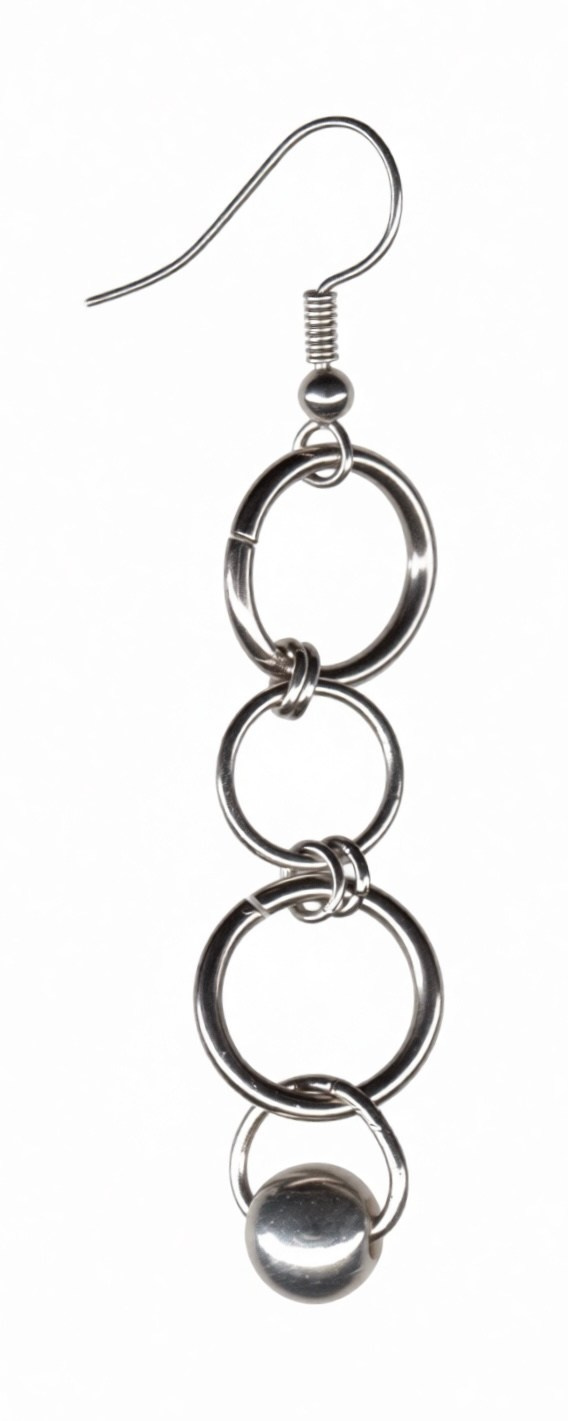 Сережки из кольчуги. Украшения из кольчуги в Москве Соня Спросонья