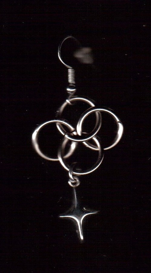 Сережки из кольчуги. Украшения из кольчуги в Москве Соня Спросонья