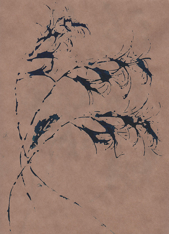 Ботанический принт (фитопринт, zen art print) - отпечаток растения на бумаге в свободной манере, отсылает к каллиграфии, к рисованию в состоянии дзен.