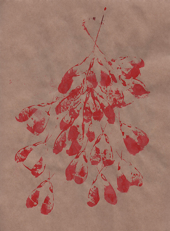 Ботанический принт (фитопринт, zen art print) - отпечаток растения на бумаге в свободной манере, отсылает к каллиграфии, к рисованию в состоянии дзен.