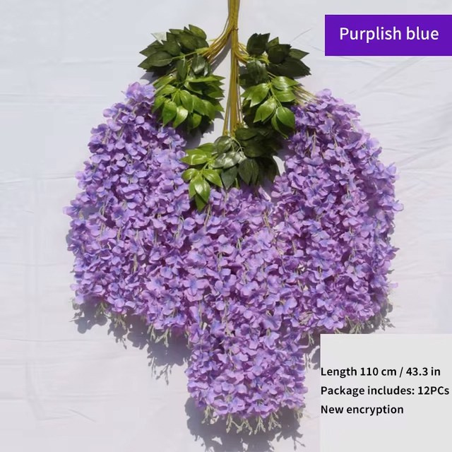 Ветки глицинии, сиреневые