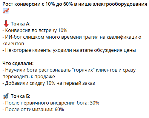 Кейсы внедрения нейро-продавца