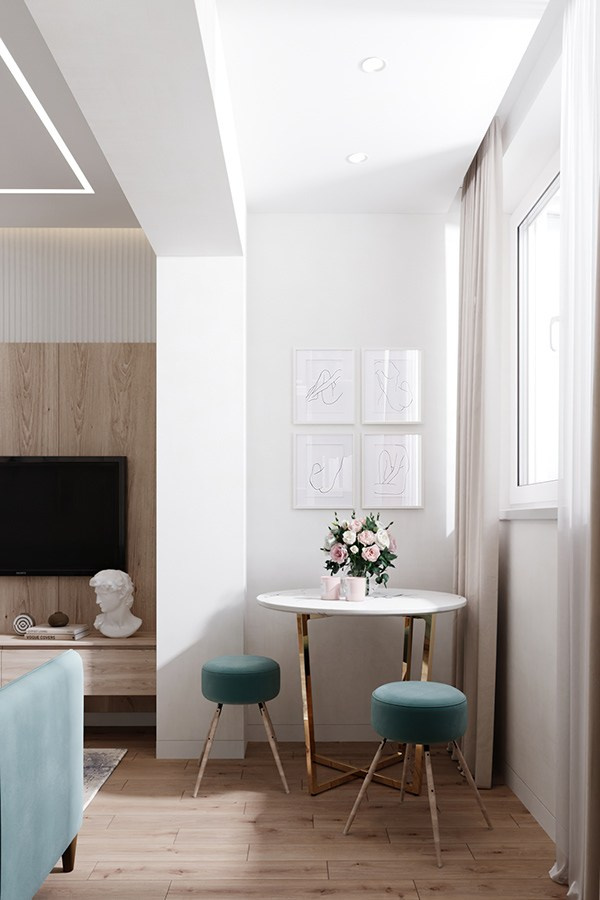 Визуализация квартиры 50 m². Заказать 3d визуализацию интерьеров — Дарья Веденёва