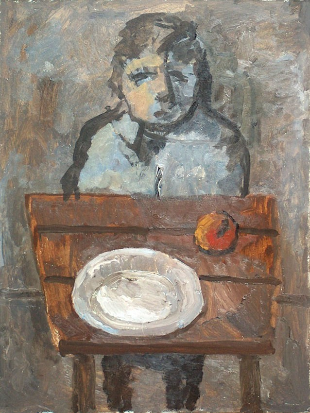 «Девочка с персиком» 2007 год. Художник Величко Вадим Семёнович