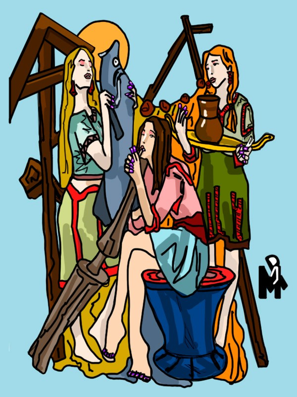 Миничкин Павел. Иллюстрация сказок финно-угров. Финно-угры.Компьютерная графика.