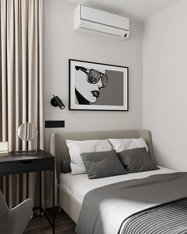 Визуализация спальных комнат 53 m². Заказать 3d визуализацию интерьеров — Дарья Веденёва