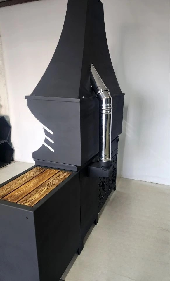 «Джета с вытяжным зонтом и функцией смокер. Купить / заказать мангал для дома в Краснодаре от производителя «Дарбин»