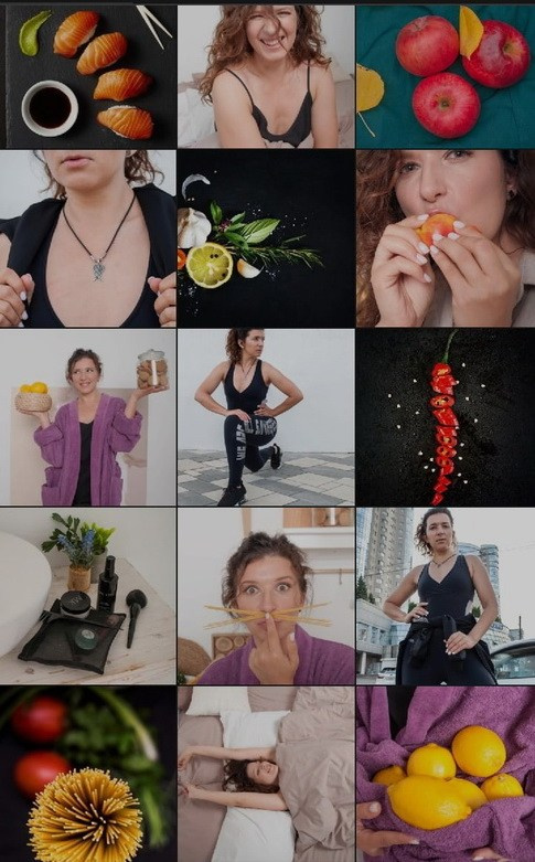 Контент фотосессия для фитнес диетолога Аллы Горюшинской