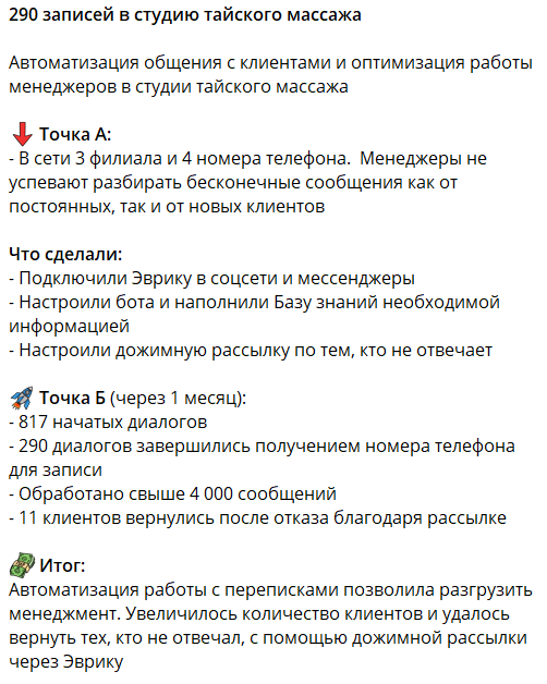 Кейсы внедрения нейро-продавца