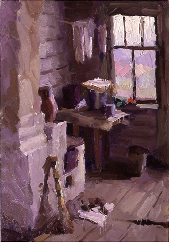 «Мастерская в Саввинке» 1957 год Собр. Д. Томас. Испания. Художник Величко Вадим Семёнович