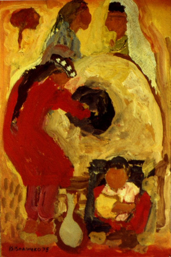 «У тандыра» 1975 год Собр. В.Ершова. Москва. Художник Величко Вадим Семёнович