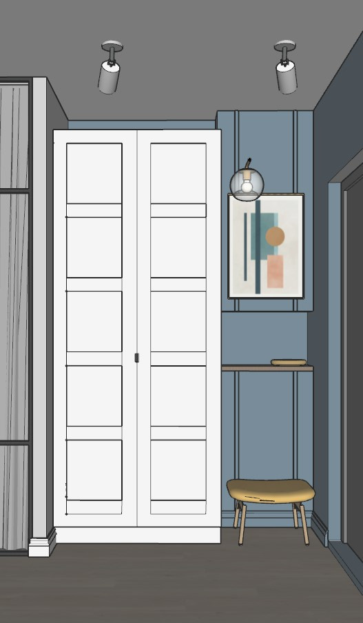 «На набережной» 37кв.м, фото. Дизайнер интерьеров Olala interior design