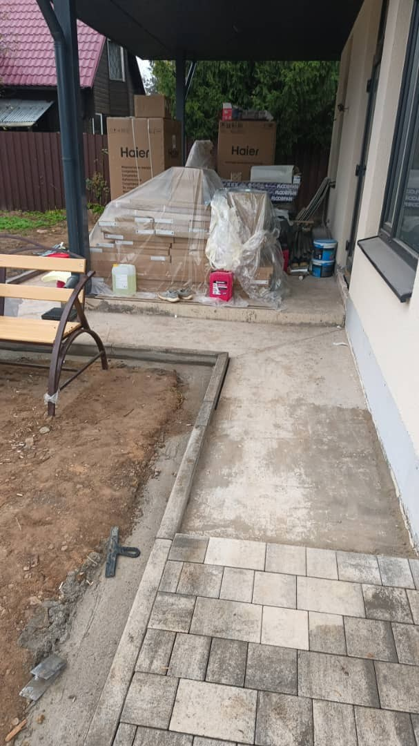 Монтаж брусчатки 