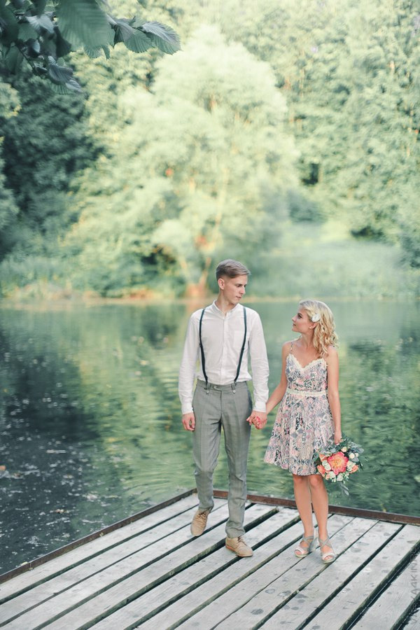 Различные декоративные элементы, использованные на приеме аперитива перед свадьбой