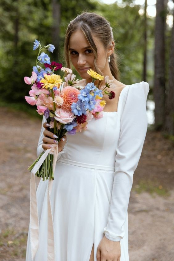 Свадебные букеты 2024. Свадебный и репортажный фотограф Элина Козырьянова