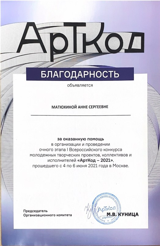 Мои грамоты и благодарственные письма. Фотограф и видеограф в Москве Анна Матюхина