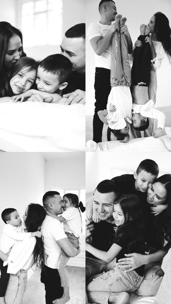 Семейная фотосессия в студии. Фотограф в Иркутске Кристина Телегина