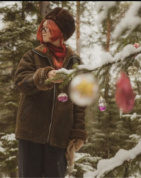 Зима. Фотосессия на улице для девушки. Фотограф в Иркутске Кристина Телегина