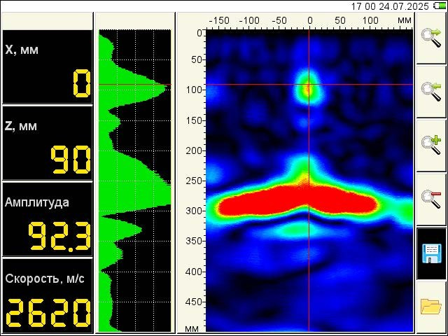 Влияние рабочей частоты зондирующего сигнала томографа A1040MIRA на точность определения защитного слоя бетона. Ультразвуковое и георадарное обследование бетонных и железобетонных конструкций в Москве и МО