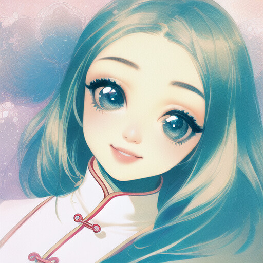 a girl character portrait, anime aesthetic, detailed painting