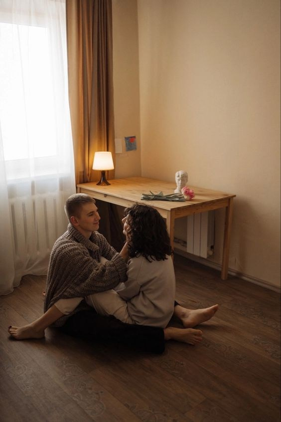 Парная фотосессия, в студии. Фотограф в Иркутске Кристина Телегина