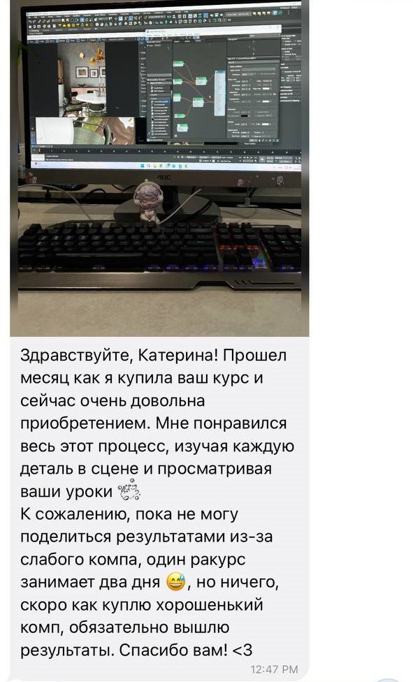 Интенсив. Мастерская Кати. Визуализации Дизайн проектов