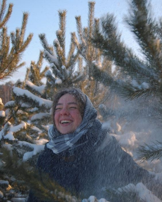 Зима. Фотосессия на улице для девушки. Фотограф в Иркутске Кристина Телегина