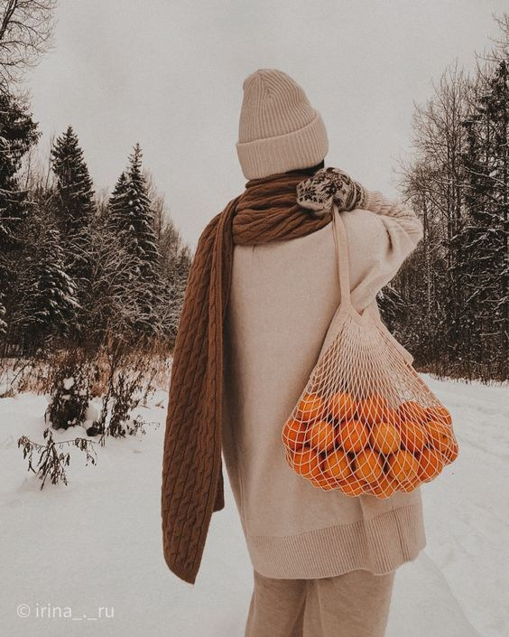 Зима. Фотосессия на улице для девушки. Фотограф в Иркутске Кристина Телегина