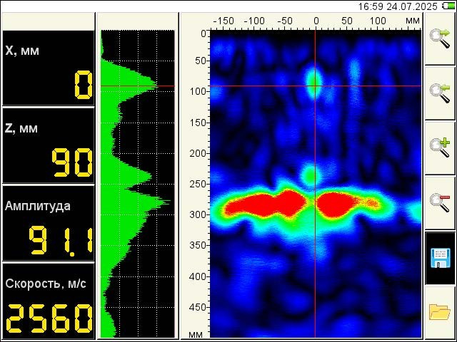 Влияние рабочей частоты зондирующего сигнала томографа A1040MIRA на точность определения защитного слоя бетона. Ультразвуковое и георадарное обследование бетонных и железобетонных конструкций в Москве и МО