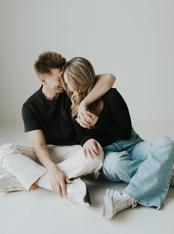 Парная фотосессия, в студии. Фотограф в Иркутске Кристина Телегина