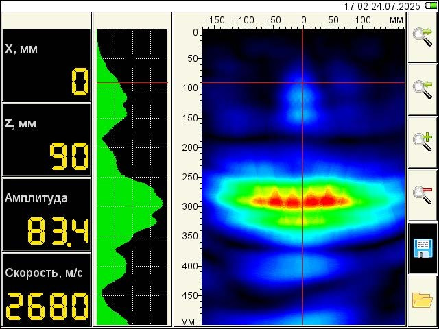 Влияние рабочей частоты зондирующего сигнала томографа A1040MIRA на точность определения защитного слоя бетона. Ультразвуковое и георадарное обследование бетонных и железобетонных конструкций в Москве и МО