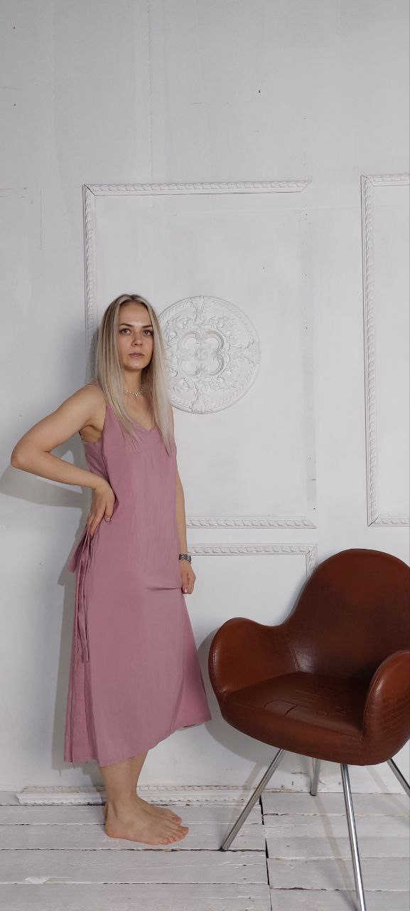 платье-комбинация из ткани с бамбуковым волокном