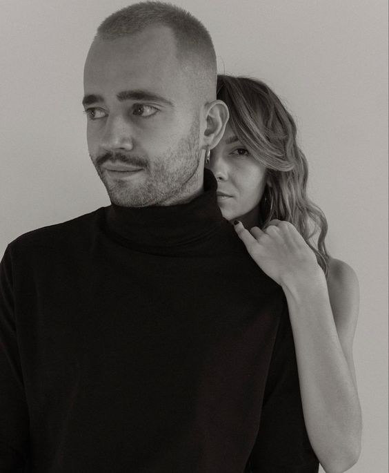 Парная фотосессия, в студии. Фотограф в Иркутске Кристина Телегина