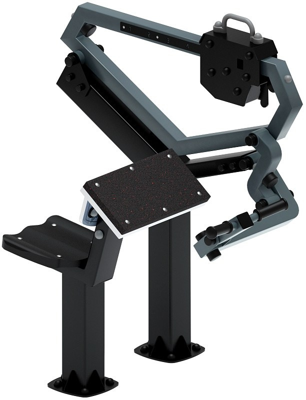 Бицепс сидя (серый) - Уличный тренажер - СТ 034-13.И1 Габариты (ШхДхВ): 1180х840х1440 Зона безопасности, мм: 2310х2000 Оборудование предназначено для подростков в возрасте от 14 лет и взрослых, весом не более 100 кг.