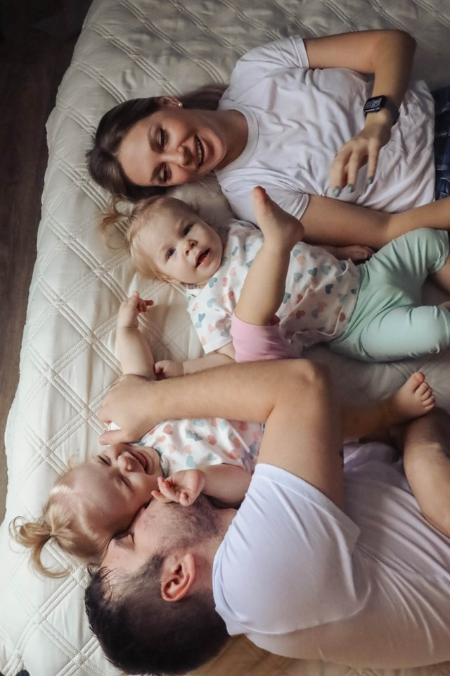 Happy family of a little girl. Семейный, детский, свадебный фотограф в Москве, Люберцах