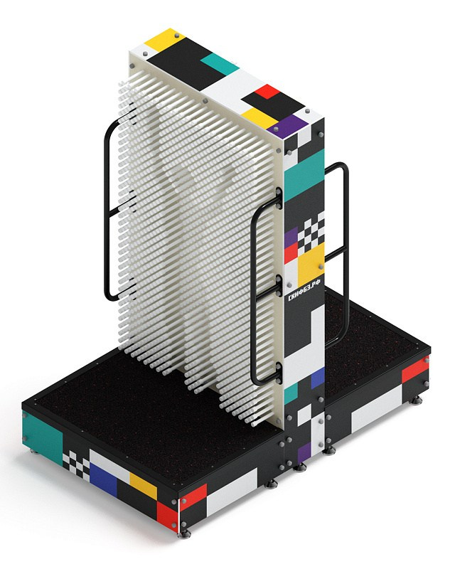 Пинарт 3D скульптор (Супрематизм) - МФ 100.01.01-03 Габариты (ШхДхВ): 1240х2000х2280 Зона безопасности, мм: 3240х4000