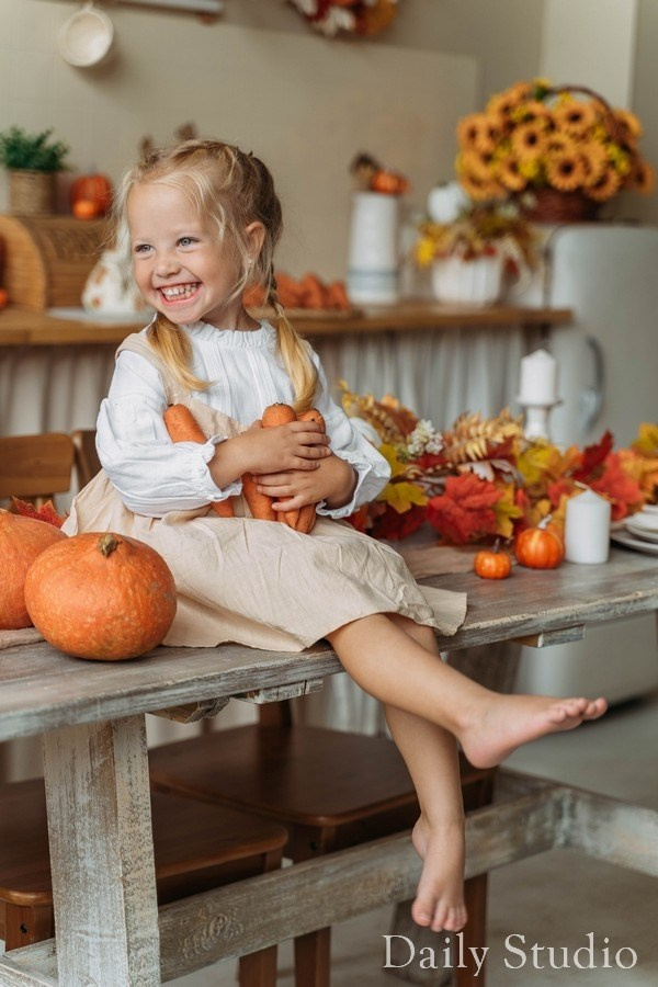 Осенняя фотосессия с кроликами в фотостудии. Фотограф в Санкт-Петербурге, Анна Скворцова