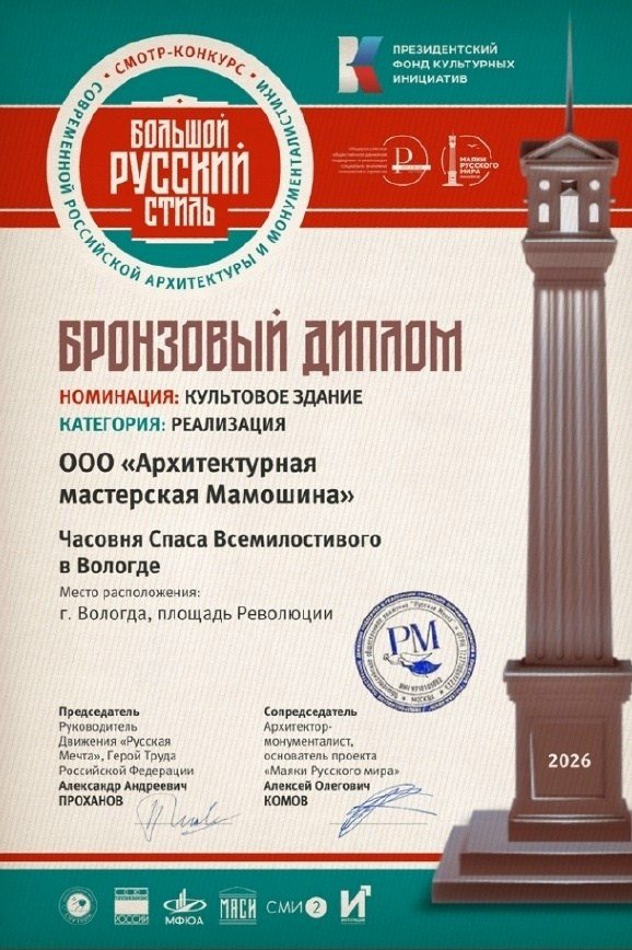 Наши награды. КПА Команда Профессиональных Архитекторов