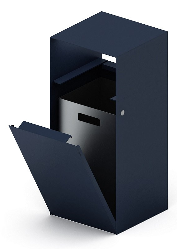 Урна парковая - МФ 50.02.01 (под анкера) Габариты (ШхДхВ): 300х300х840 мм 