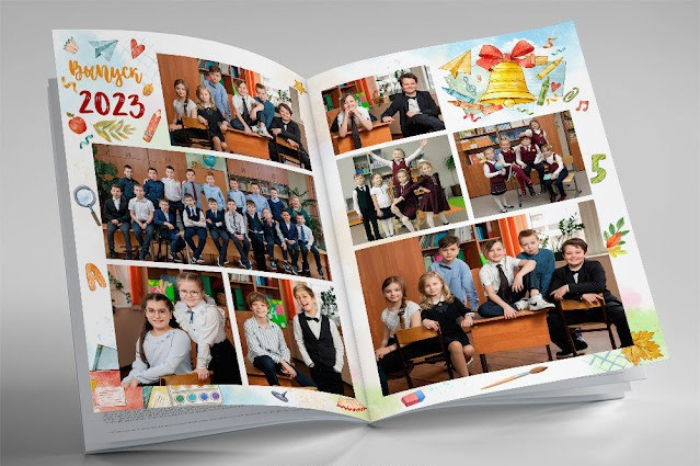 Выпускной альбом Цветной. Выпускные альбомы для школы и детского сада в СПб и ЛО